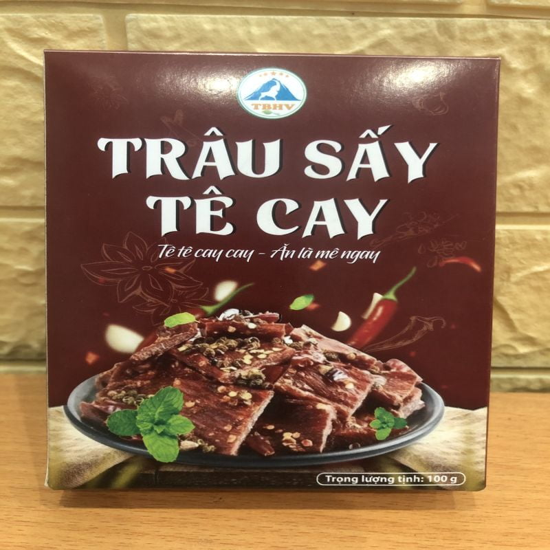 TSTC1- Trâu sấy tê cay 100gr