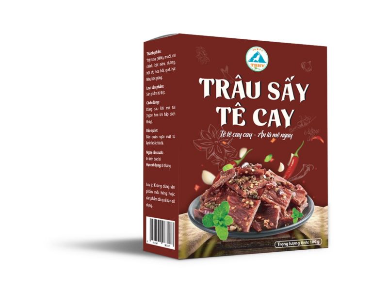 TSTC2- Trâu sấy tê cay 200gr