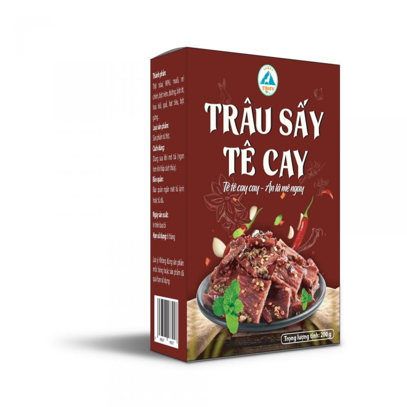 TSTC1- Trâu sấy tê cay 100gr